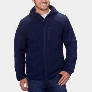 Reebok Men's Hybrid Softshell Fleece Hooded Jacket‎ Like New!